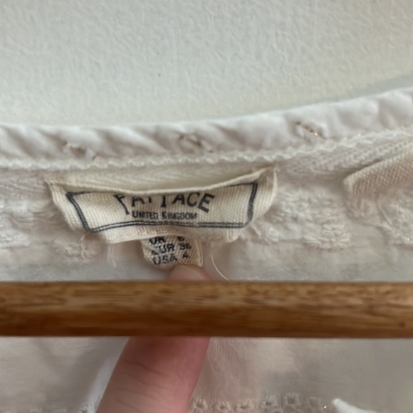 Fat Face White Button Shirt Tank Size 4 - Picture 3 of 4